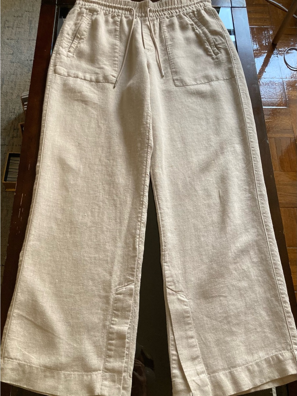 Athleta Retreat Linen High Rise Wide Leg Pant - Picture 10 of 10